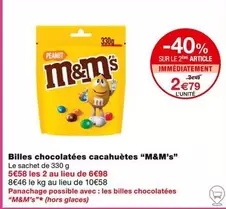 M&M's - Billes Chocolatées Cacahuètes