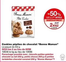 Bonne Maman - Cookies Pépites De Chocolat 