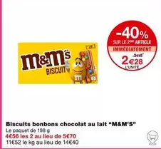 M&M's - Biscuits Bonbons Chocolat Au Lait