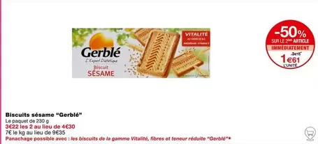 Gerblé - Biscuits Sésame