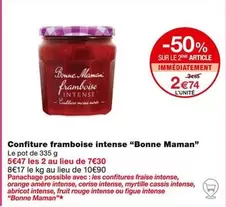 Bonne Maman - Confiture Framboise Intense 