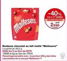 Maltesers - Bonbons Chocolat Au Lait Malté