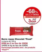 Feed. - Barre Repas Chocolat 