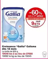 Gallia - Croissance Calisma Dès 12 Mois