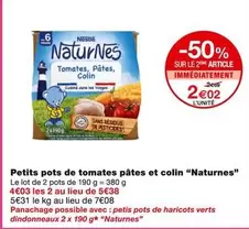 Nestlé - Petits Pots De Tomates Pâtes Et Colin