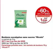 Ricola - Bonbons Eucalyptus Sans Sucres