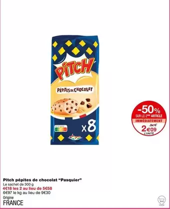 Pasquier - Pitch Pepites De Chocolat