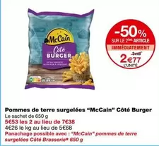 McCain - Pommes De Terre Surgelées Côté Burger