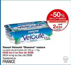 Danone - Yaourt Velouté Nature