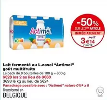 Actimel : Lait Fermenté Au L.Casei Goût Multifruits - Un délice probiotiques pour une santé renforcée