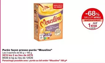 Mousline - Purée Façon Presse-purée