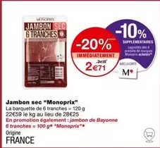 Monoprix - Jambon Sec