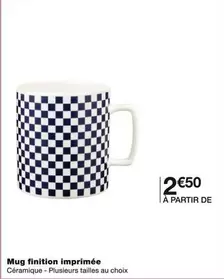 Mug Finition Imprimée