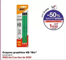 BIC - Crayons Graphites Hb