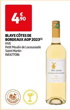 Petit Moulin De Lacaussade Saint Martin - Blaye Cotes De Bordeaux AOP 2023