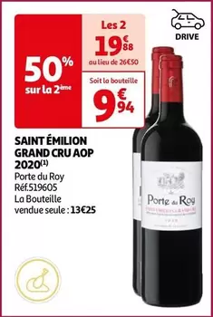 Porte Du Roy - Saint Emilion Grand Cru AOP 2020