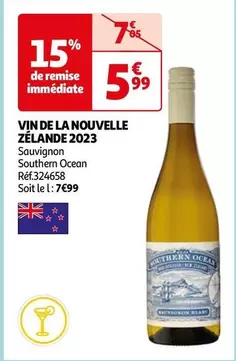 Sauvignon Southern Ocean - Vin de Nouvelle-Zélande 2023