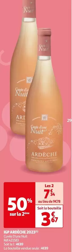  Cuvée D'une Nuit - A.o.p. Ardeche 2022