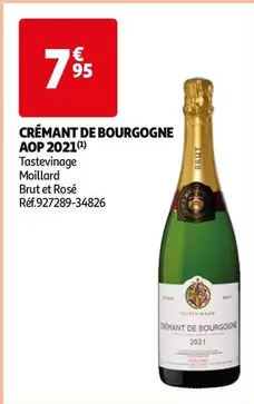 Tastevinage Molillard - Crémant De Bourgogne AOP 2021 : Un Crémant d'exception pour les amateurs de vins raffinés