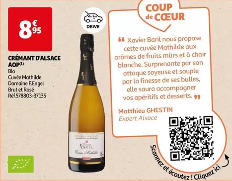 Cuvée Mathilde Domaine - Crémant D'alsace Aop