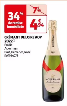  Émilie Ackerman - Crémant De Loire AOP 2022