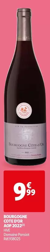 Domaine Pansiot - Bourgogne Cote Cote D'or 2022