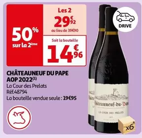 La Cour Des Prélats - Châteauneuf Du Pape AOP 2022 : Un Vin d'Exception à Découvrir