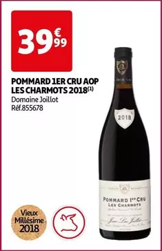 Domaine Joillot Pommard 1er Cru AOP Les Charmots 2018 - Vin Rouge de Caractère