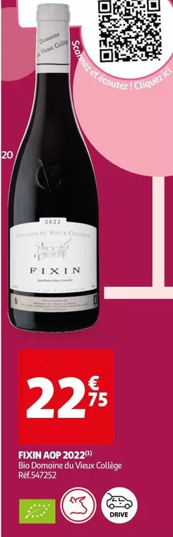 Domaine Du Vieux College - Fixin  AOP 2022