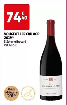 Stéphane Brocard - Vougeot 1er Cru AOP 2019