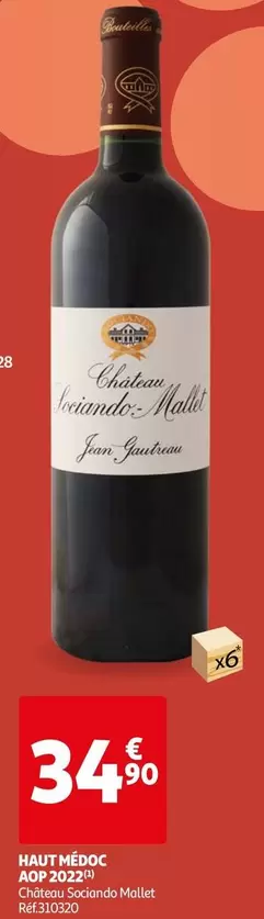  Château Sociando Mallet - Haut Médoc AOP 2022