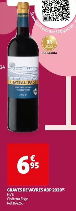 Château Fage - Graves De Vayres Aop 2020