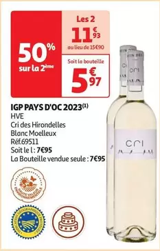 Cri Des Hirondelles - IGP Pays D'OC 2023