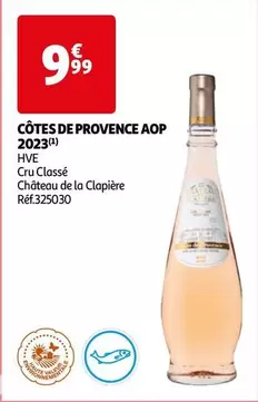 Château De La Clapière - Côtes De Provence AOP 2023 : Vin de qualité, fraîcheur et élégance en promotion