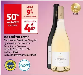 Domaine Du Colombier - IGP Ardèche 2023