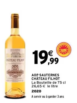 Aop Sauternes Château Filhot