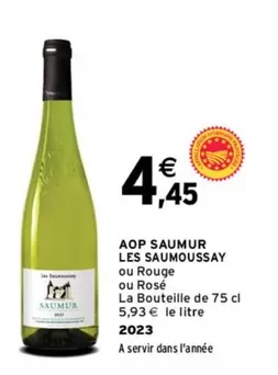 Aop Saumur Les Saumoussay