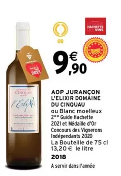 Aop Jurançon L'elixir Domaine Du Cinquau