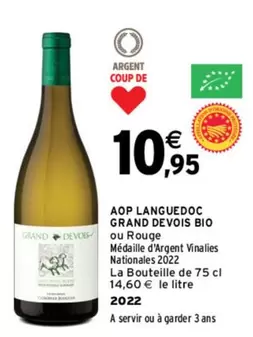 Aop Languedoc Grand Devois Bio