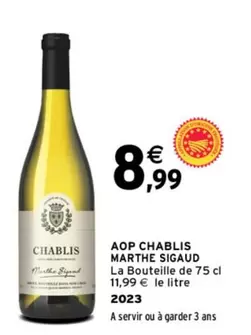 Marthe Sigaud - Sigaud - Aop Chablis Marche