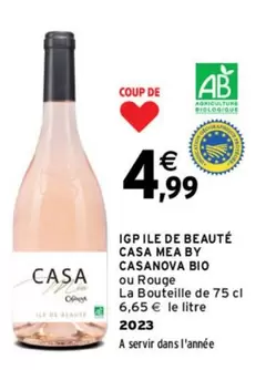 Casanova - IGP Ile De Beaute Casa Mea  Bio