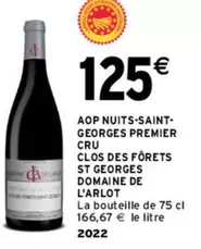 Domaine De L'Arlot - AOP Nuits-Saint-Georges 1er Cru Clos Des Fôrets St Georges - Vin Rouge d'Exception