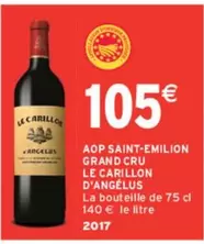 Le Carillon D'angélus - Aop Saint-Emilion Grand Cru : Un vin d'exception à découvrir