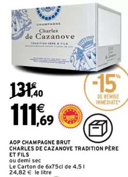 Charles de Cazanove - Aop Champagne Brut Et Fils