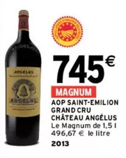 Magnum 1,5 L AOP Saint-Emilion Grand Cru Château Angulus - Élevé en fût, riche et élégant