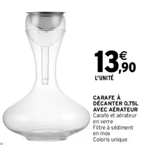 Carafe À Décanter 0,75l Avec Aérateur