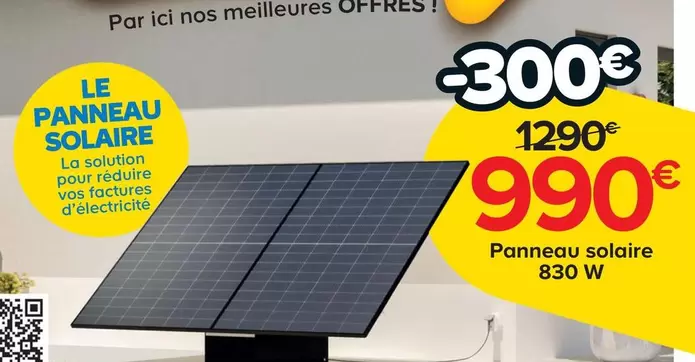 Panneau Solaire offre à 990€ sur Castorama