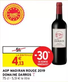 domaine darros - aop madiran rouge 2019