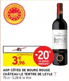 Château Le Tertre De Leyle - AOP Côtes De Bourg Rouge : Un vin rouge d'exception à découvrir