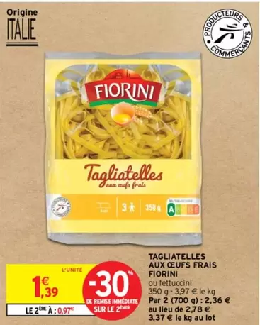 fiorini - tagliatelles aux oeufs frais